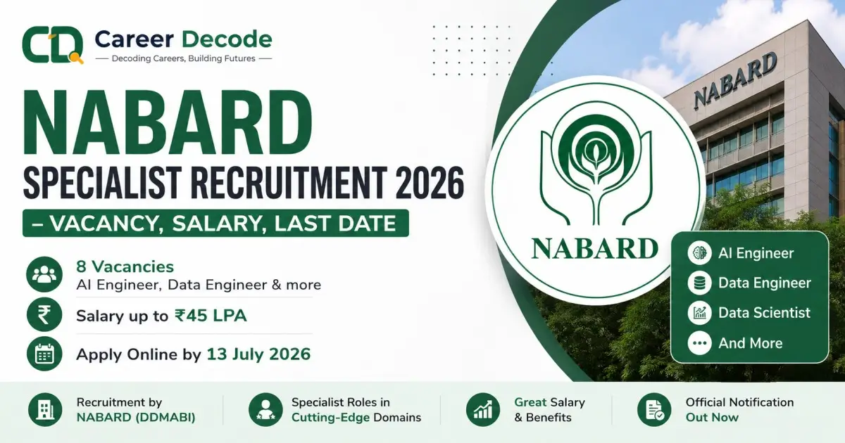 NABARD Specialist Recruitment 2026 - Vacancy, Salary, Last Date