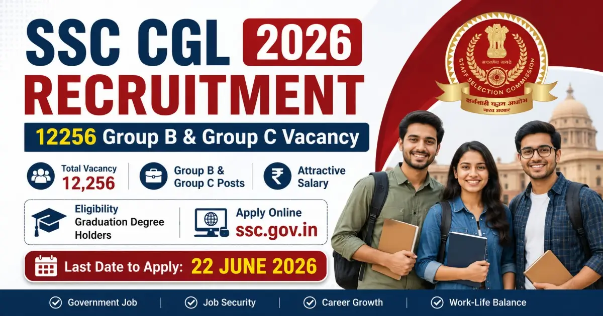 SSC CGL 2026 Recruitment - 12256 Group B & Group C Vacancy, Salary, Last Date