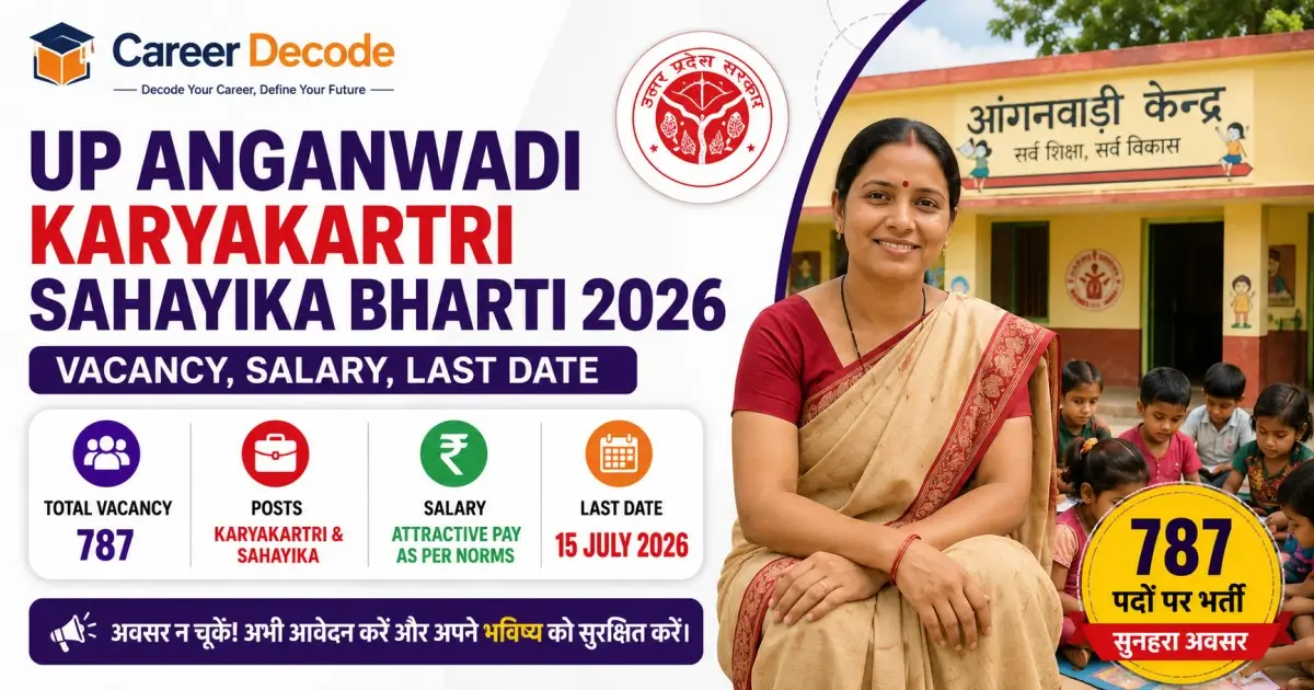 UP Anganwadi Karyakartri Sahayika Bharti 2026 - Vacancy, Salary, Last Date